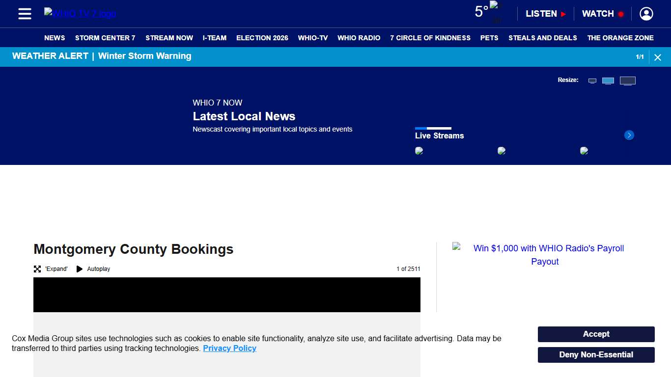 Montgomery County Inmates – WHIO TV 7 and WHIO Radio